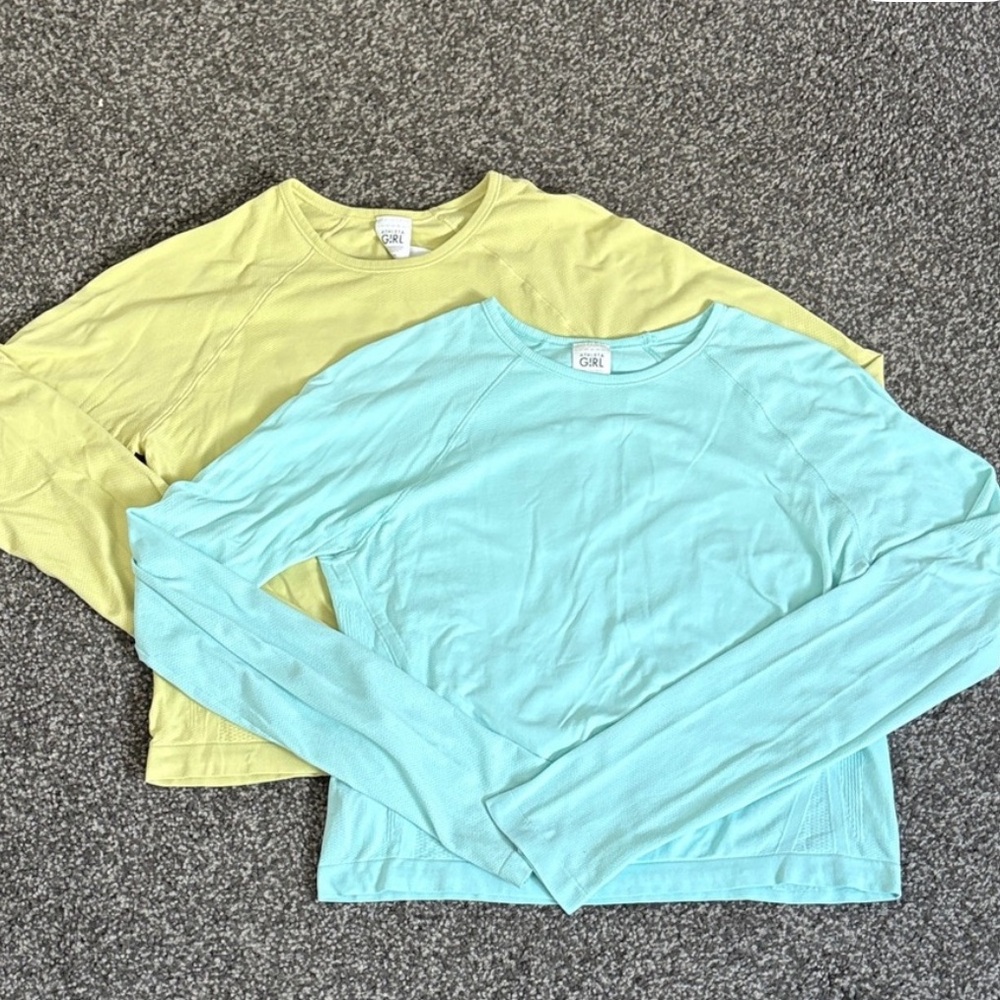 Athleta Girl Cropped Long Sleeve Tees